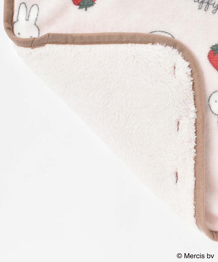 ミッフィーいちご柄ブランケット