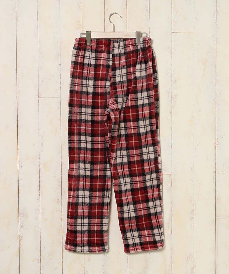 スヌーピーチェックルームウェア上下セット