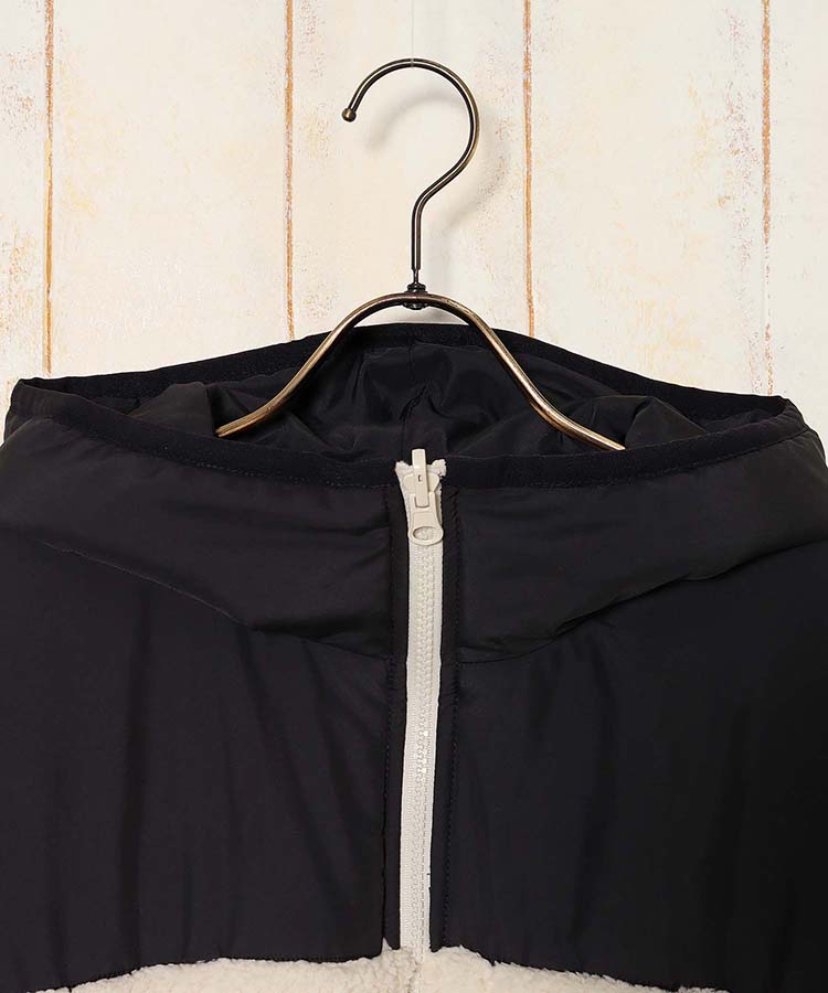 リバーシブルボアブルゾン