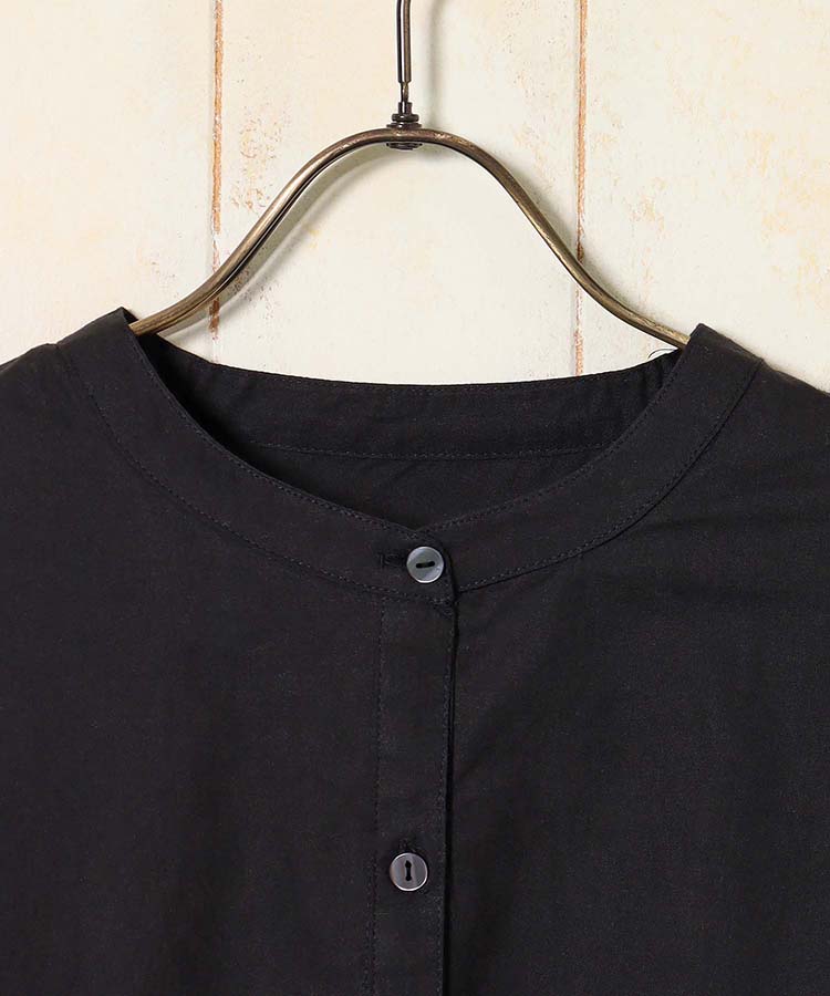 ポプリンバックティアードブラウス