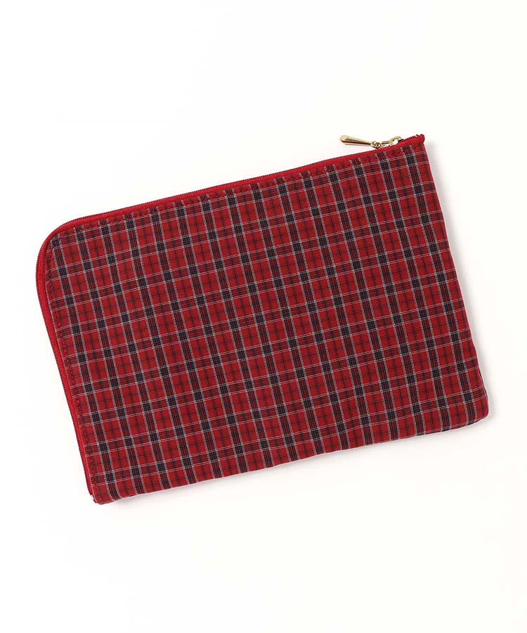 タイプライターチェック柄メディカルポーチ