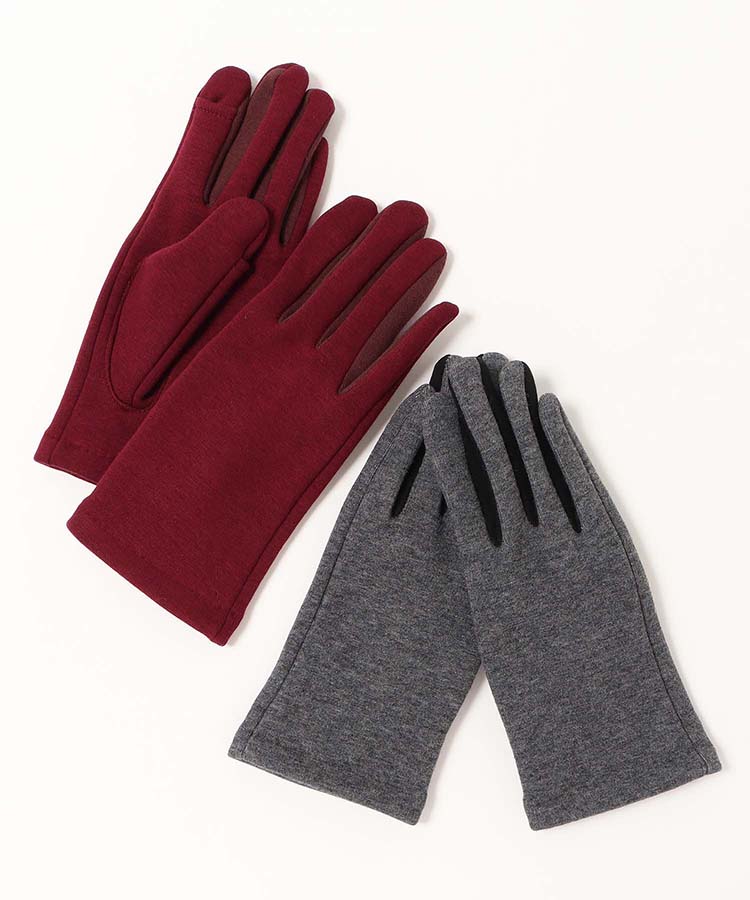 バイカラー指フードグローブ