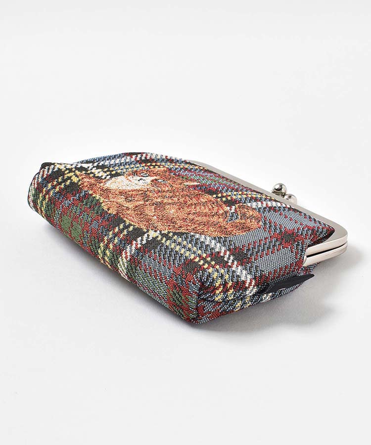 松尾ミユキチェックがま口ポーチ