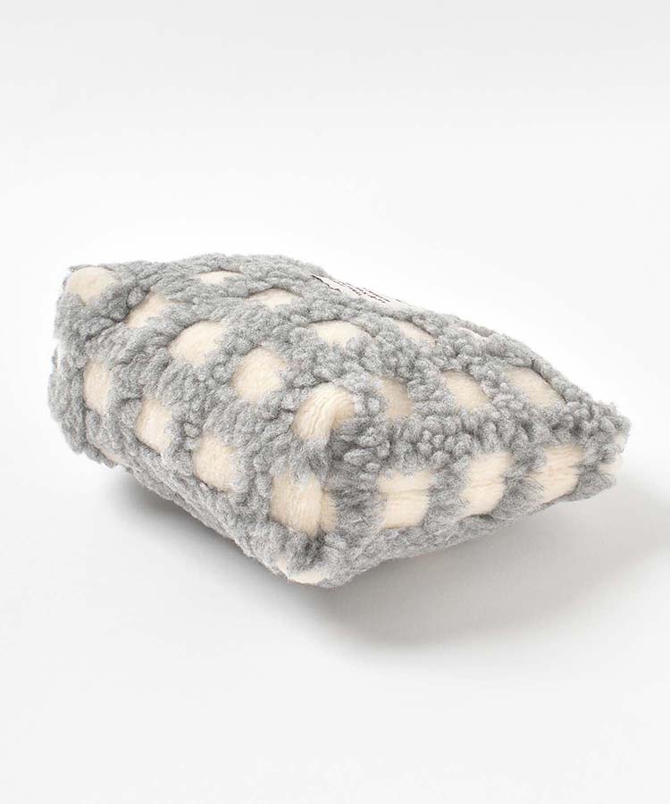 ボアチェック舟型ポーチ