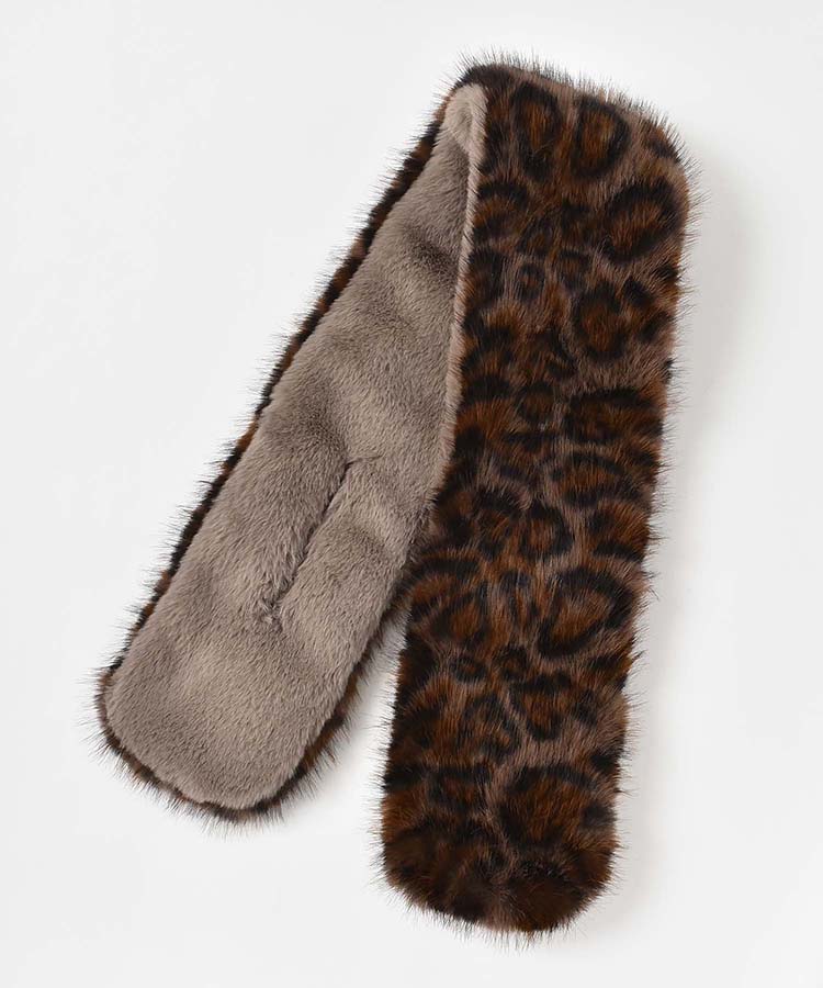 アニマル柄フェイクファーティペット