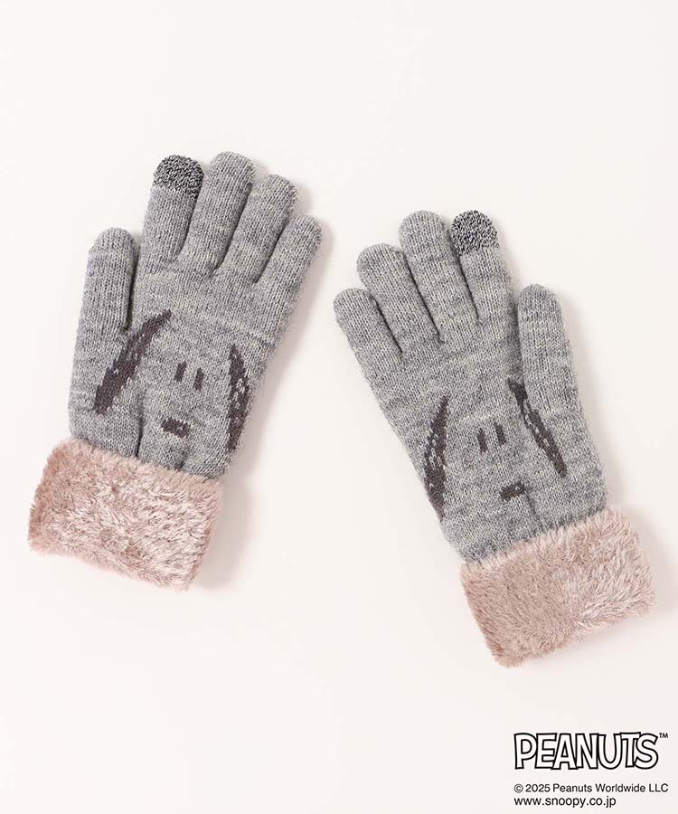 スヌーピーカオニットグローブ