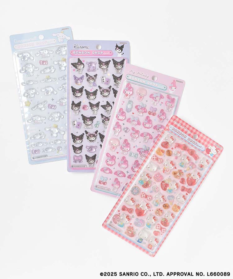 【WEB限定】サンリオキャラクターズ ボンボンドロップシール