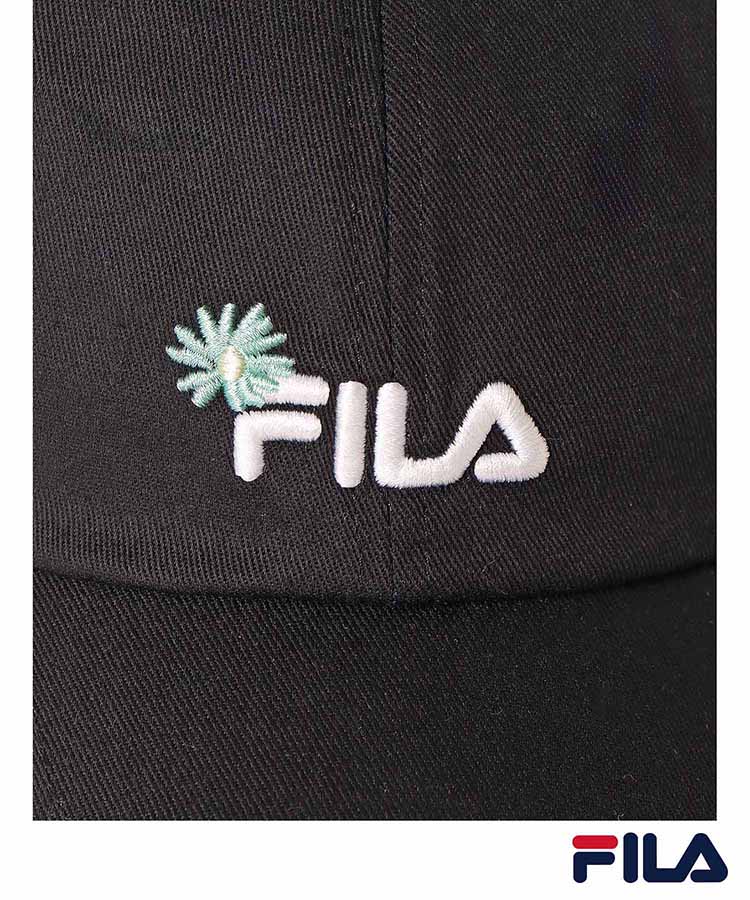 FILAフラワー刺繍キャップ