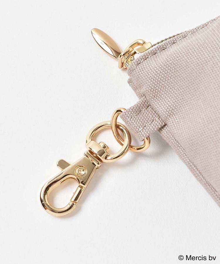 miffyスプリングサガラ刺繍ミニ台形ポーチ