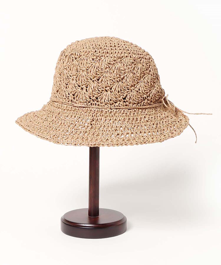 ペーパー編み後ろ割れハット