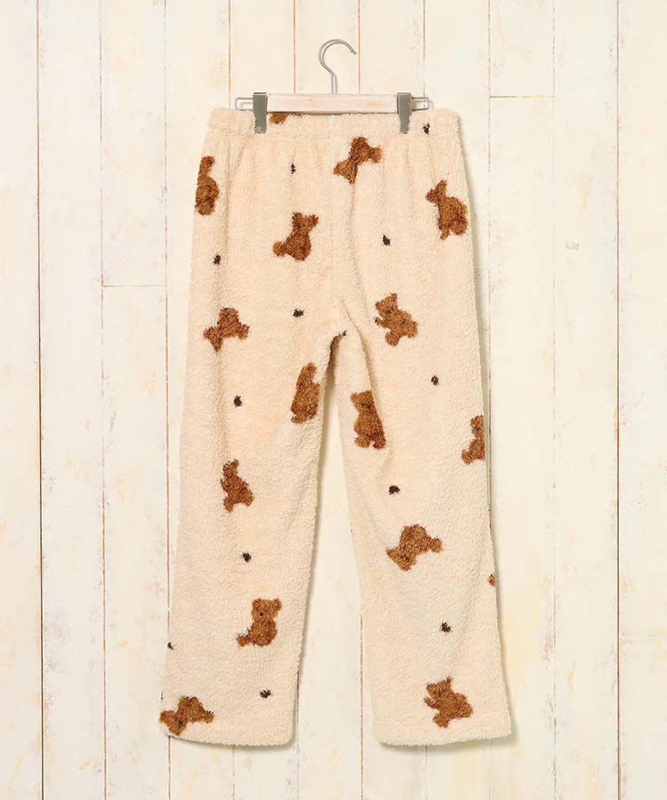 総柄ボアルームウェア上下セット