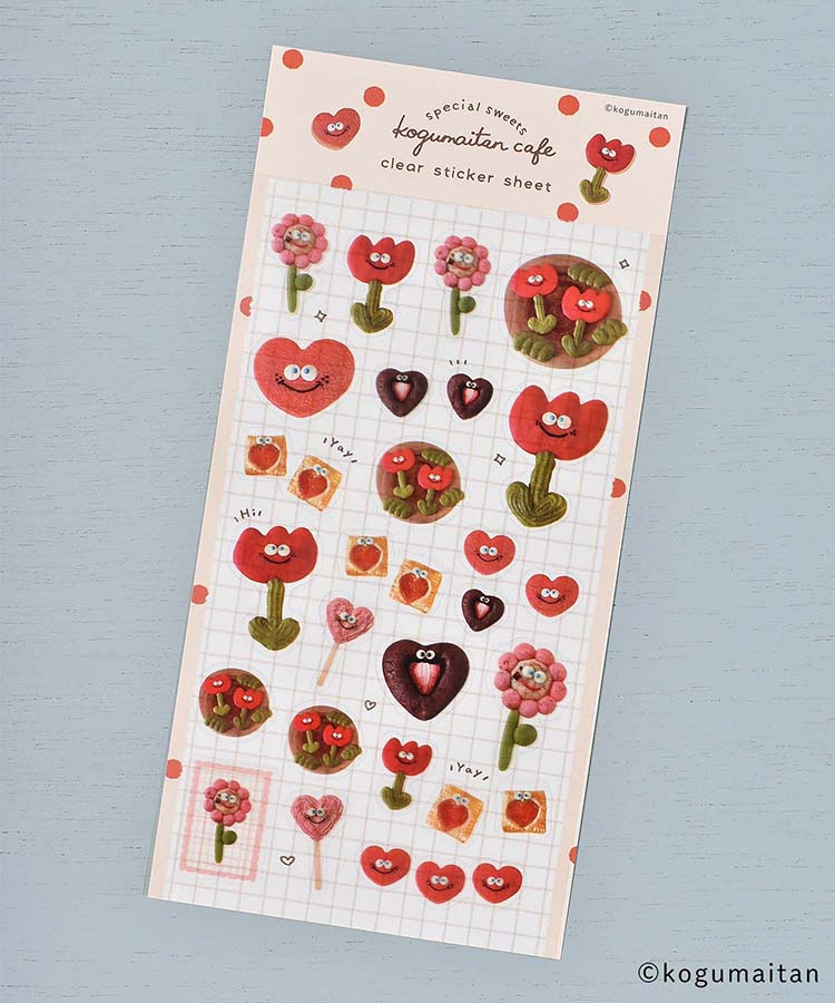 こぐまいたん透明シールシート