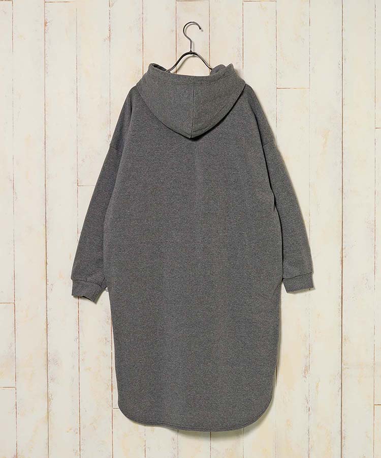 裏起毛フーディーワンピース