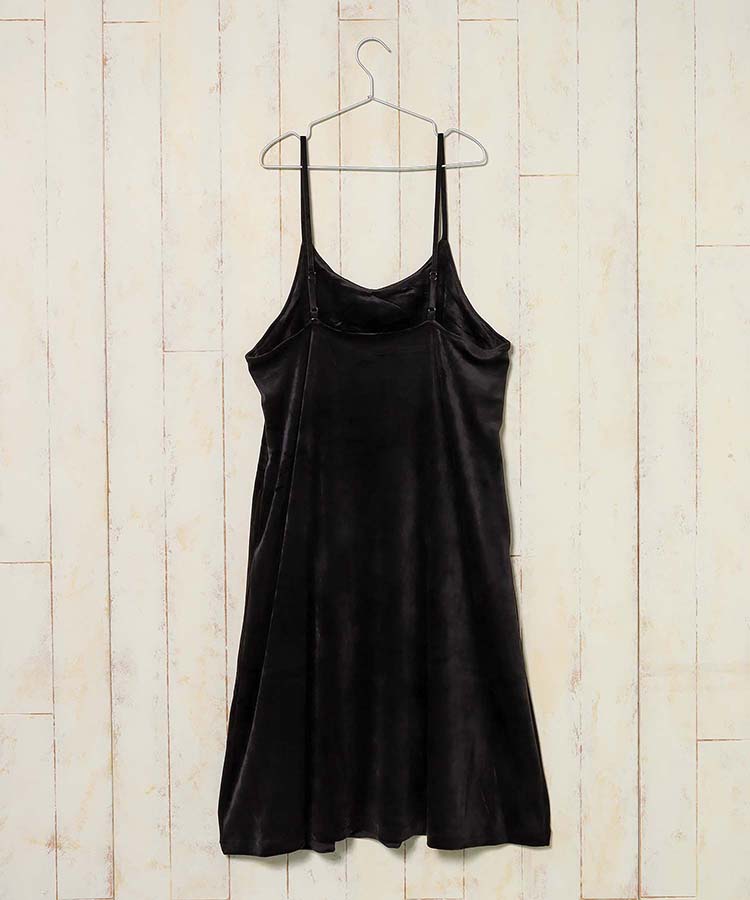 ベロアキャミワンピース