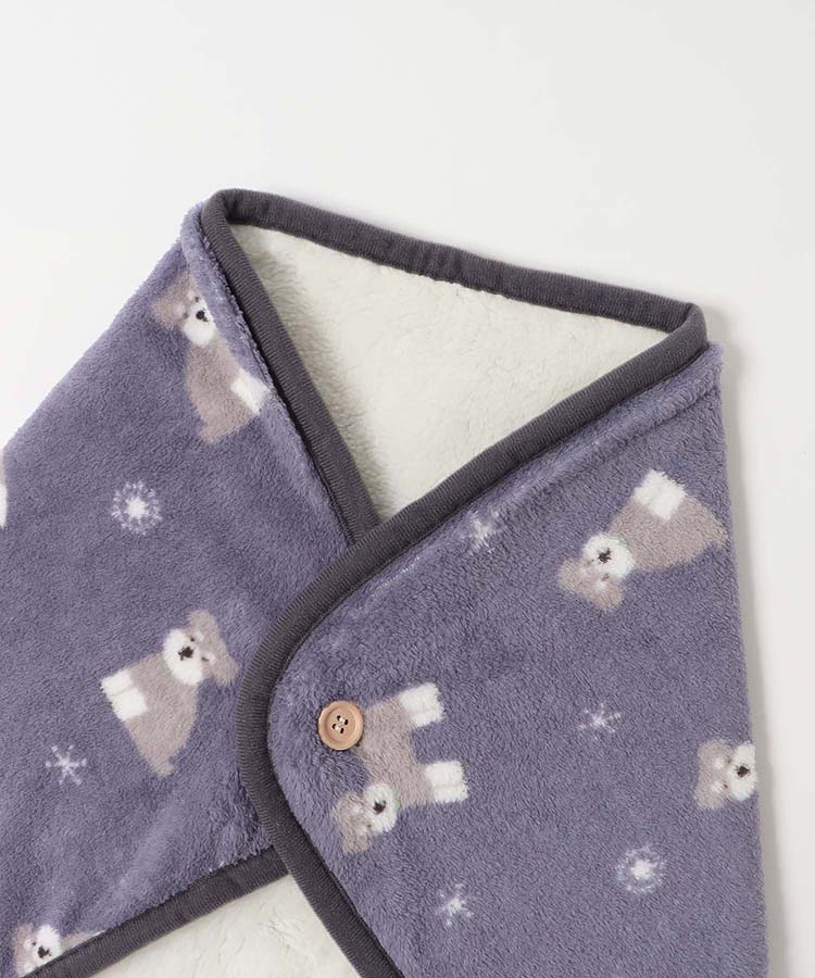 サンゴパイル総柄ブランケット