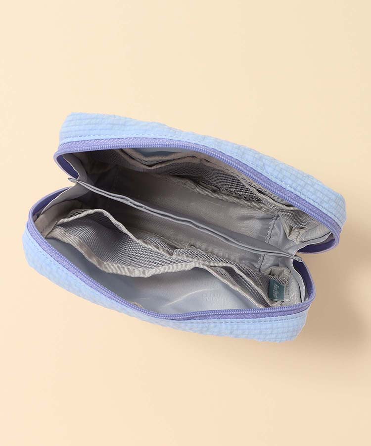 キャットパール多ポケットリップルポーチ