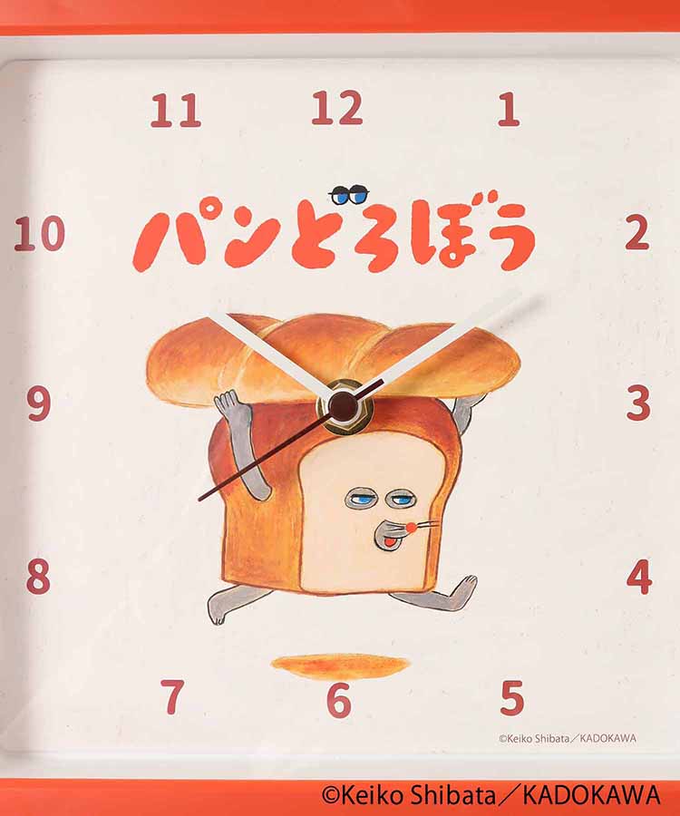 パンどろぼうスクエアウォールクロック
