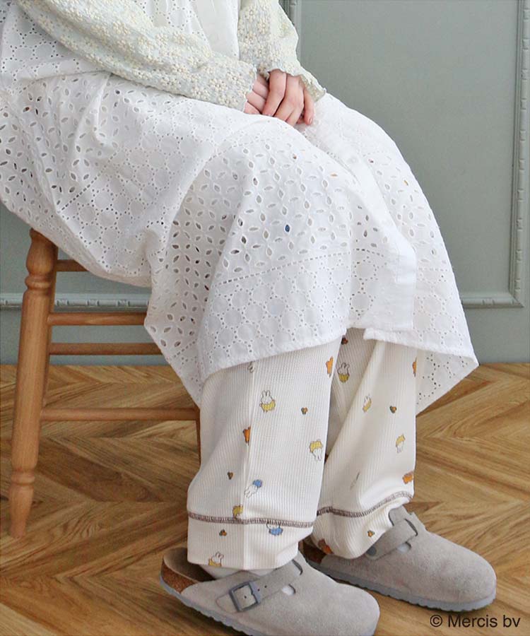 【WEB予約 2/18～順次発送】ミッフィーワッフルルームウェア上下セット