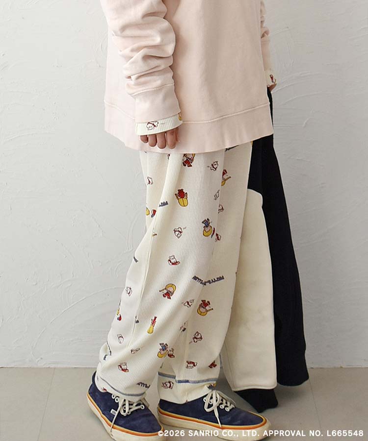 【WEB予約 2/26～順次発送】パティ＆ジミーワッフルルームウェア上下セット