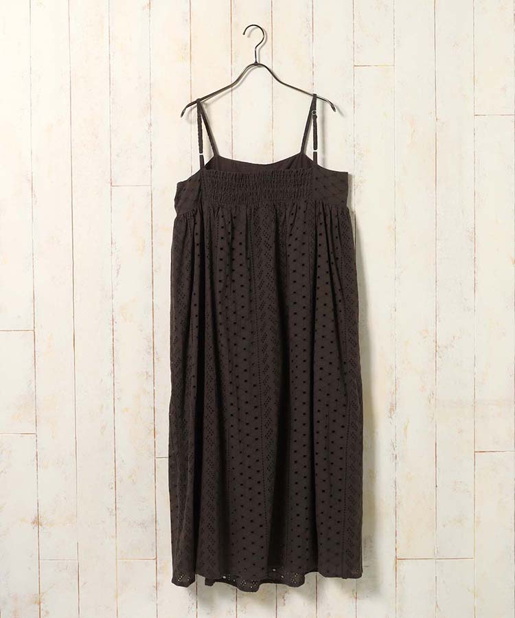 シフリー刺繍キャミワンピース