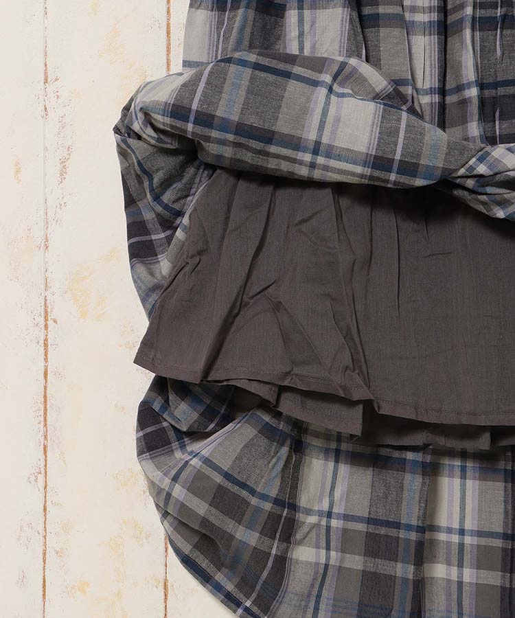 チェックスカート