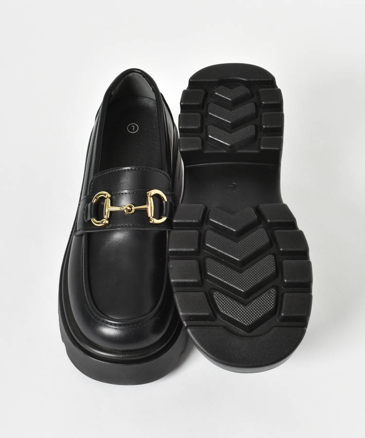 ≪SALE≫【WEB限定】ビット厚底ローファー