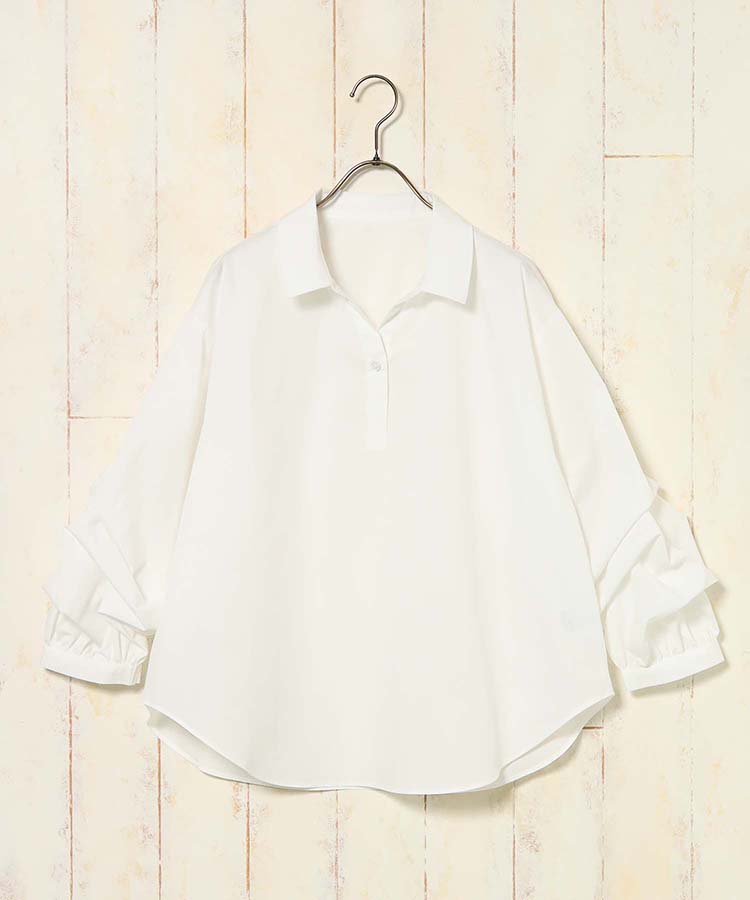 ニット付きブラウス