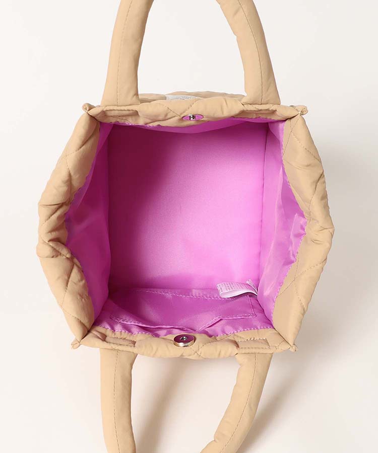 バイカラーキルティングトート