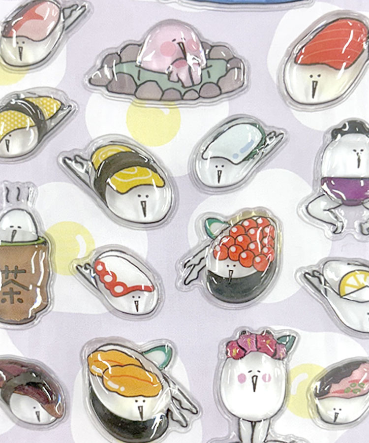 【WEB予約 2/25～順次発送】たまごあしのぷっくりシール