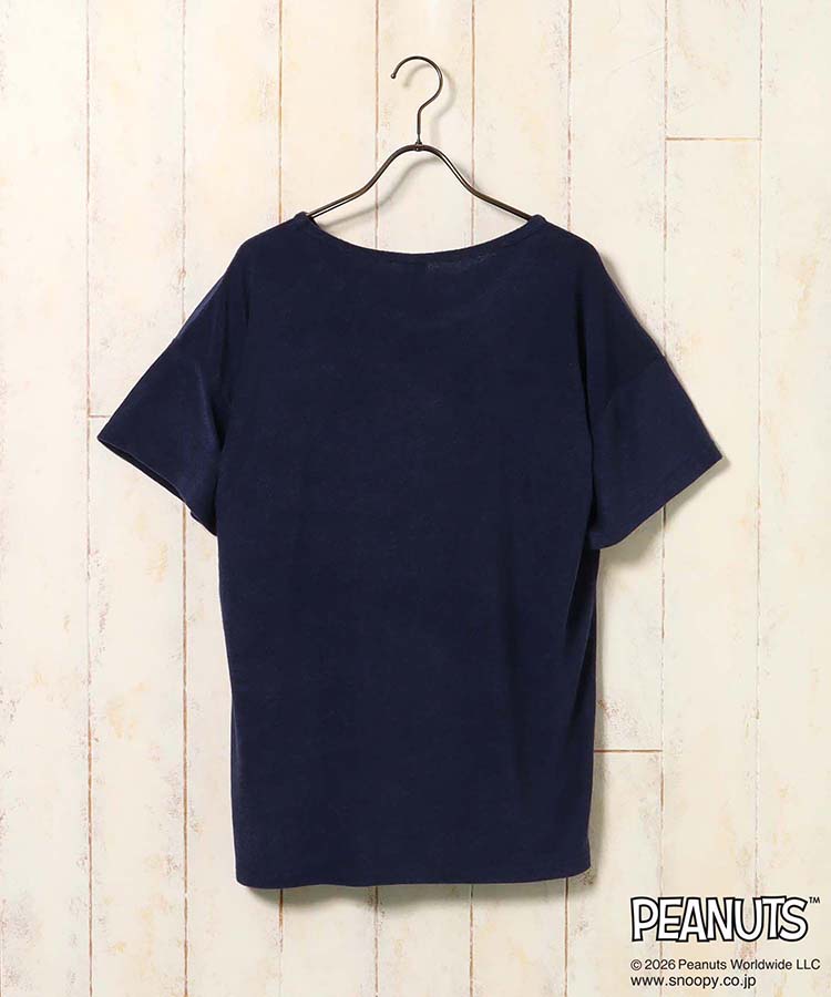 スヌーピー 半袖パイルルームウェア上下セット