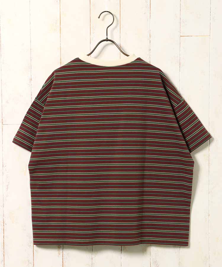 Bouncy.ワッペン付ボーダーTシャツNO2