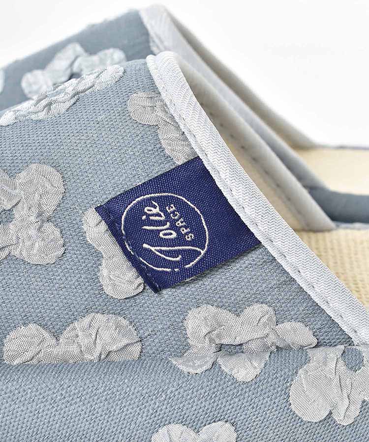 花柄麻スリッパ