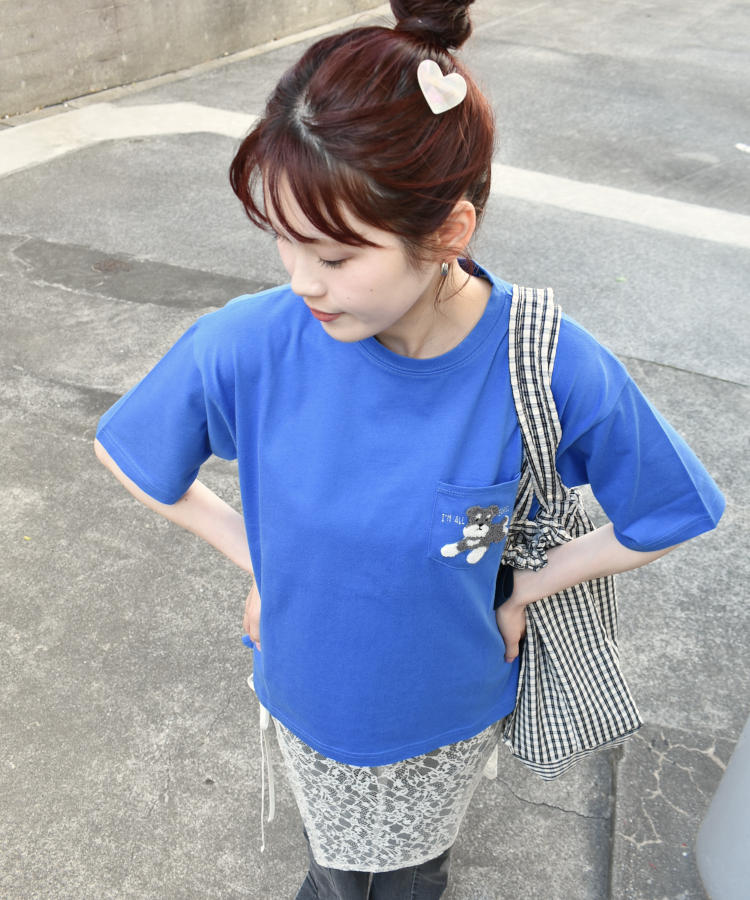 おすわりシュナウザーサガラTシャツ