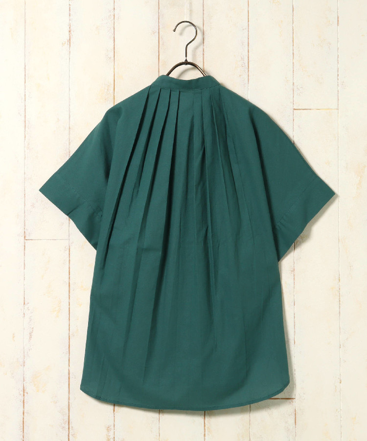 ≪SALE≫ノーカラータックブラウス