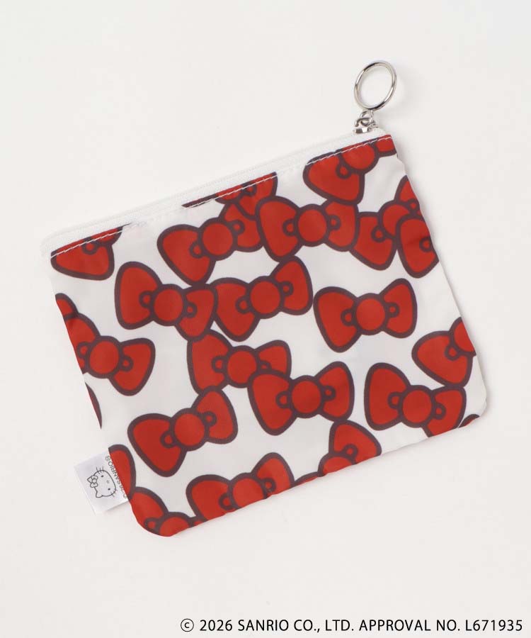 【WEB限定】HELLO KITTY RIBBON ミニフラットポーチ