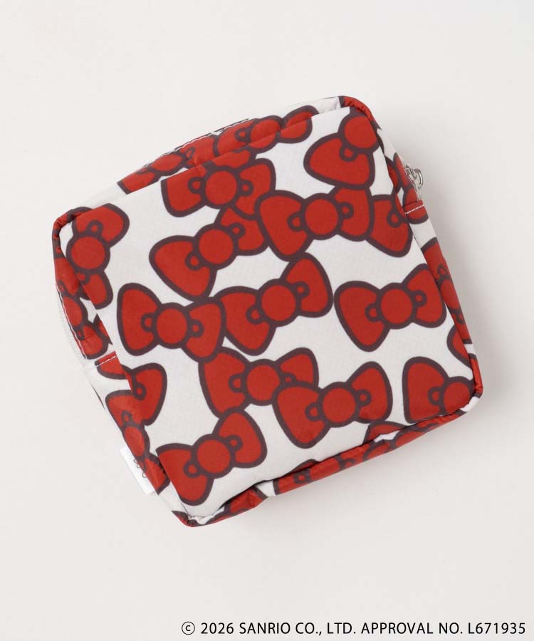 【WEB限定】HELLO KITTY RIBBON スクエアポーチ