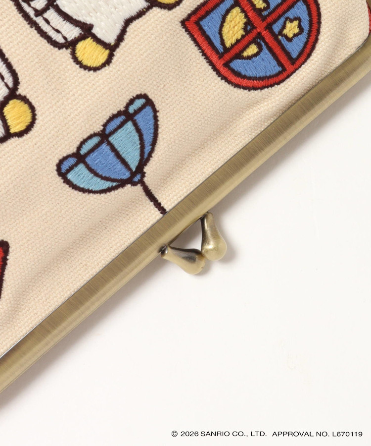 サンリオキャラクターズたたみ刺繍がま口ポーチ