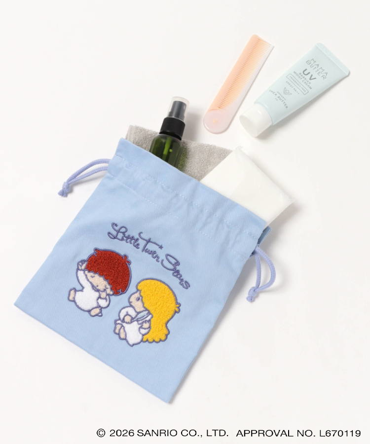 【WEB予約 8/8～順次発送】レトロサンリオキャラクターズ サガラ刺繍巾着