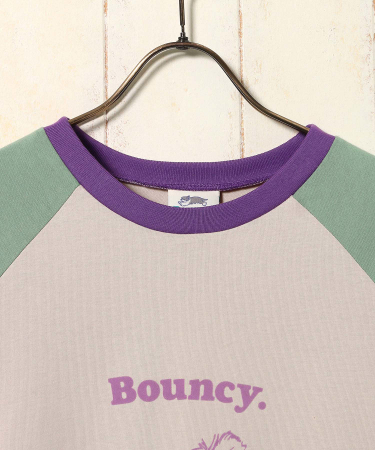 Bouncy.ラグランプリントロンT