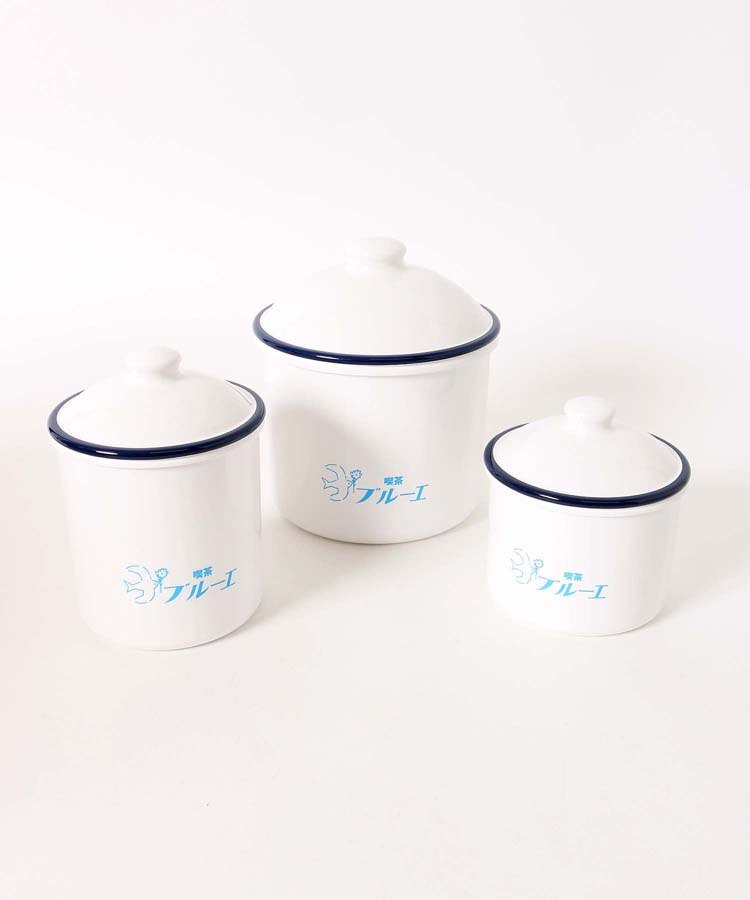 ≪OUTLET≫喫茶ブルーエラウンドストッカー･L/ホワイト