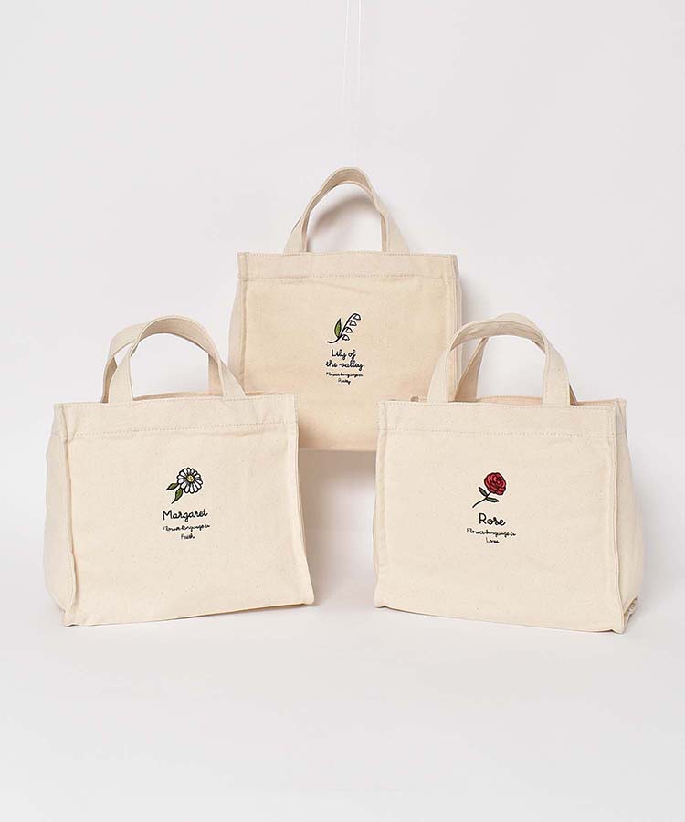 ≪OUTLET≫フラワー刺繍ミニトート