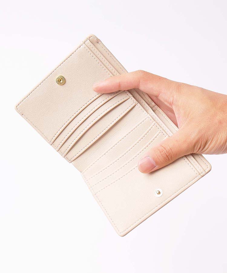 ≪SALE≫リボン箔押し折財布