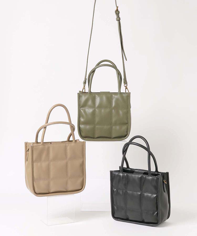 ≪SALE≫キルティングミニ2WAYトート