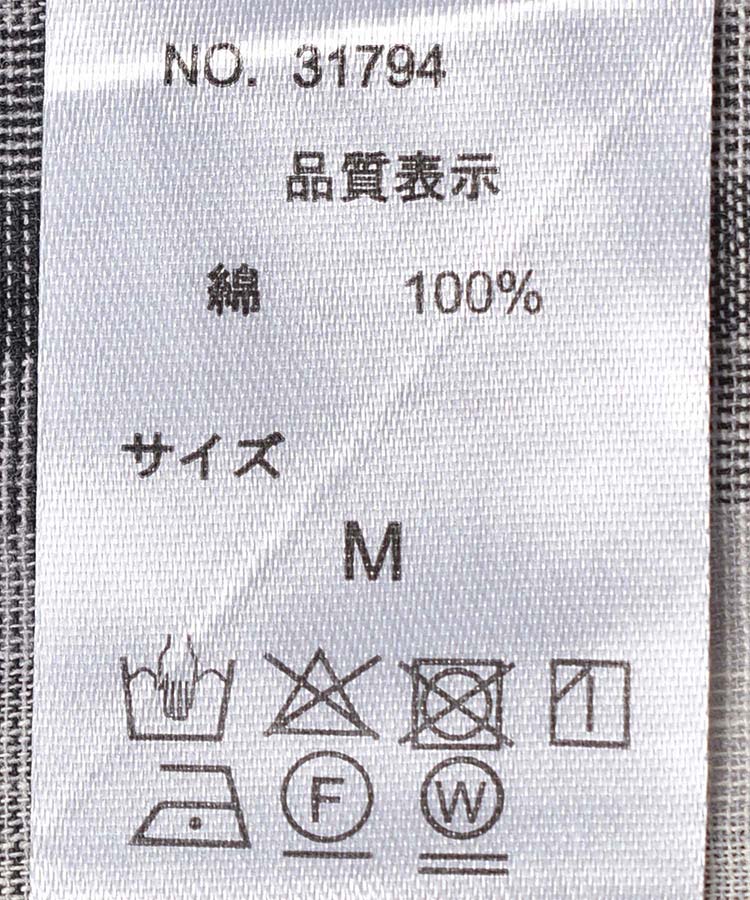 ≪SALE≫ビックシルエットノーカラーチェックシャツ