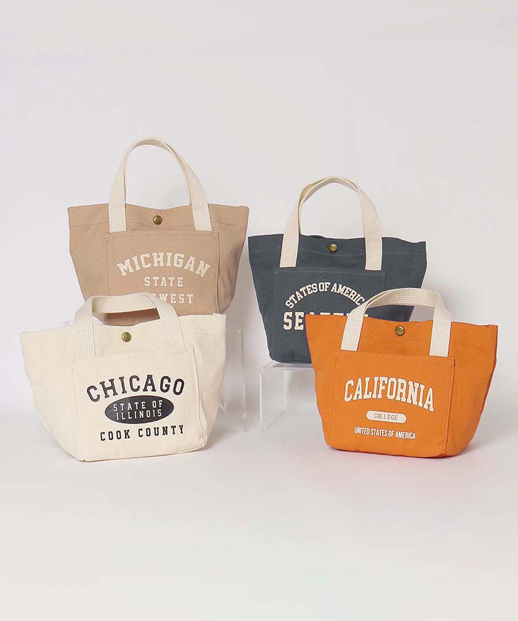 ≪SALE≫カレッジロゴミニトート