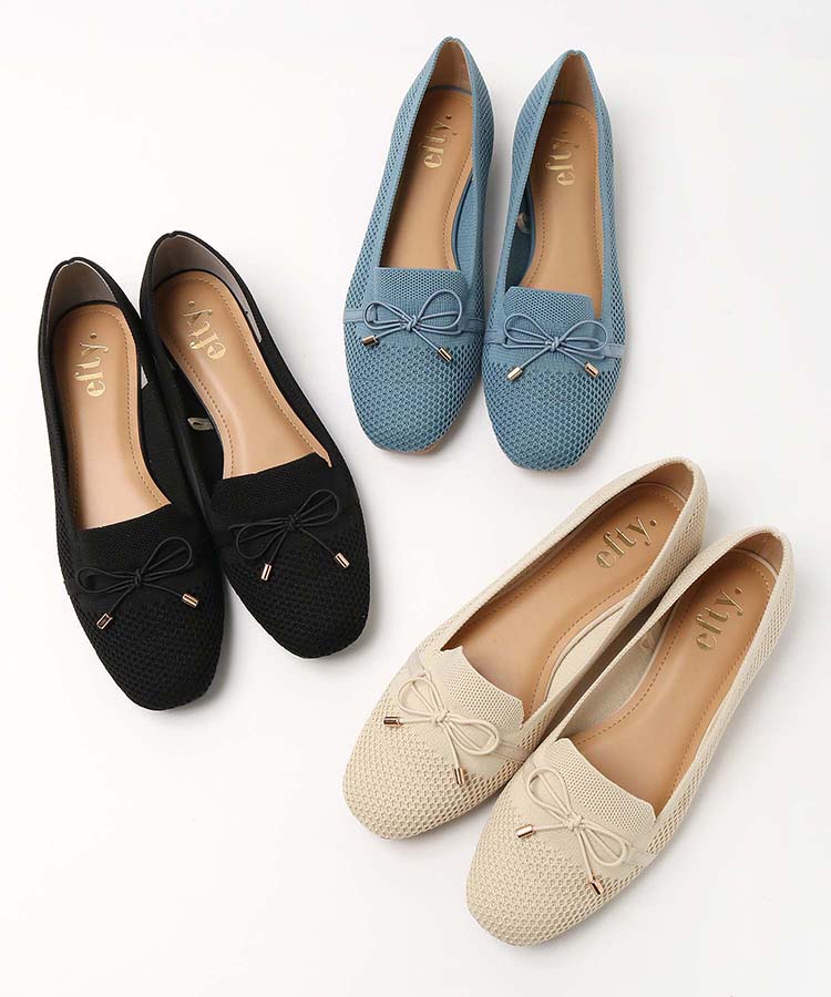 ≪OUTLET≫ニットリボンパンプス