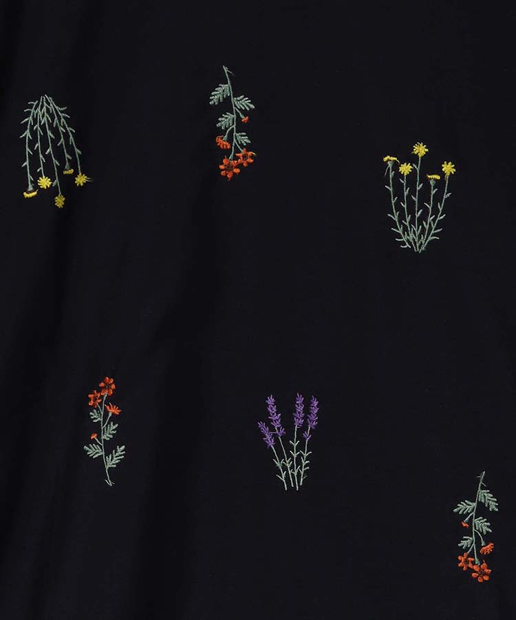 ≪SALE≫切り替え刺繍Ｔシャツ フラワー