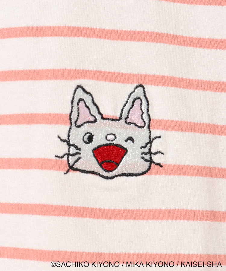 ノンタンボーダー刺繍Tシャツ