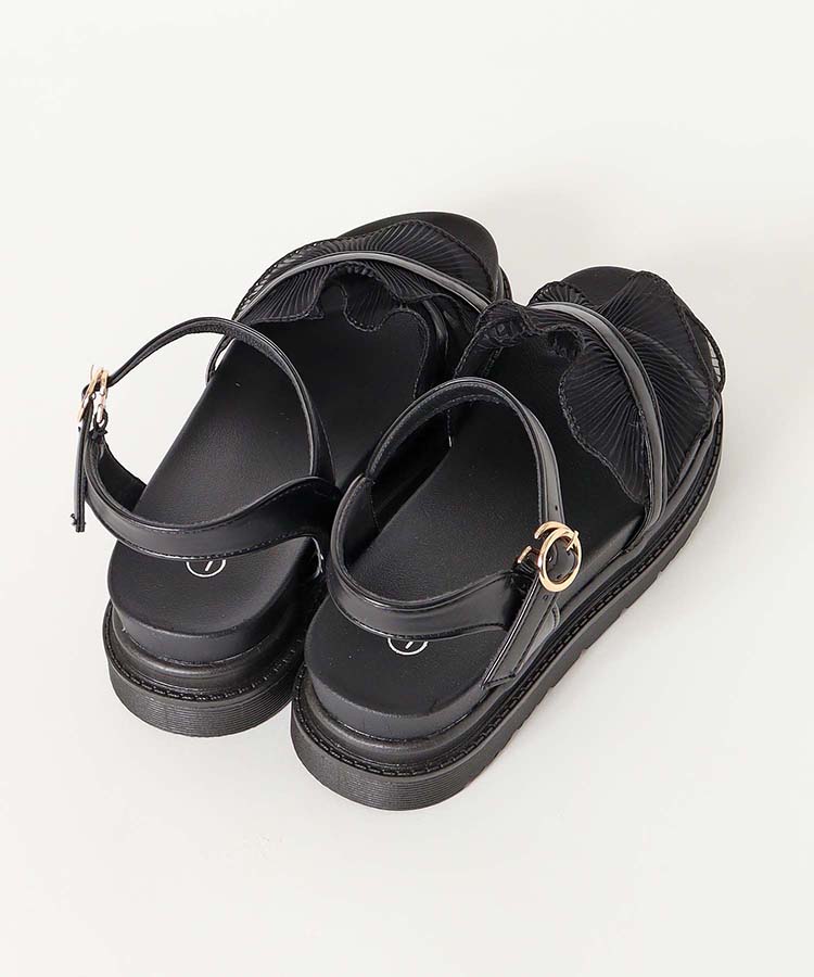 ≪SALE≫チュールフリルサンダル