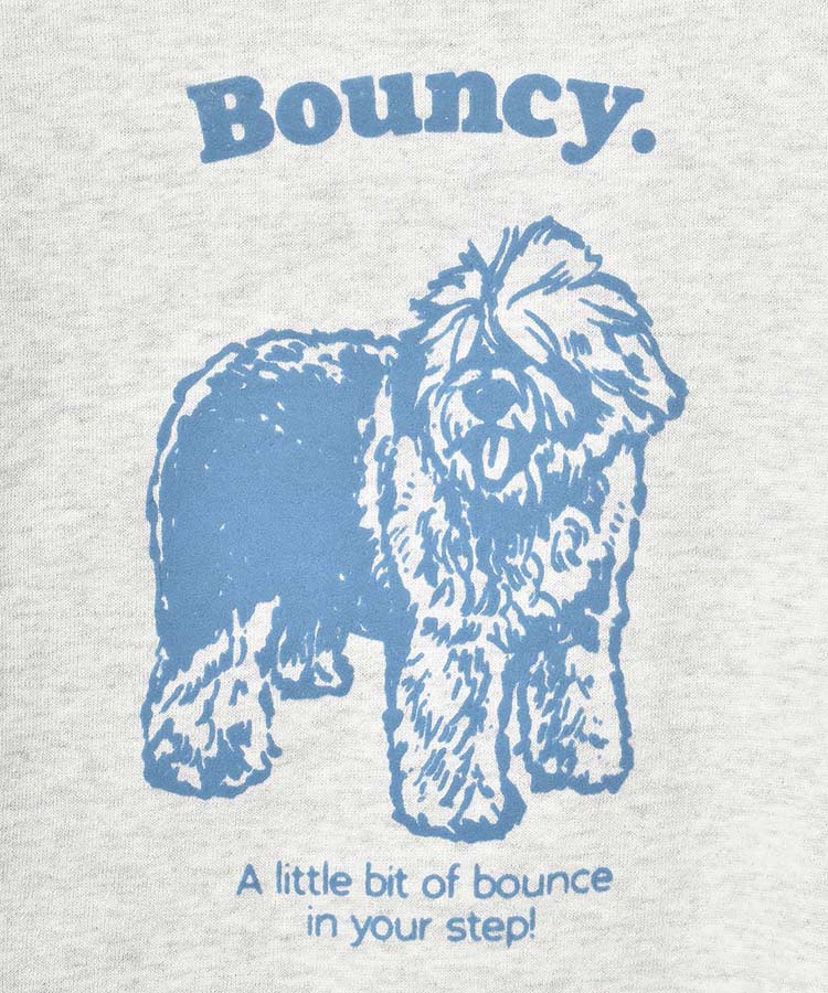 Bouncy.フロッキープリントスウェット